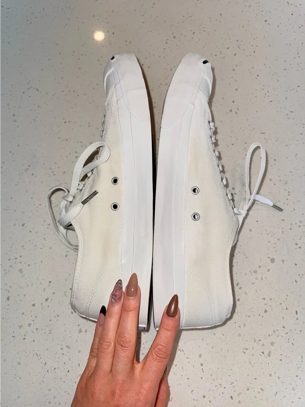 Classic Converse Jack Parcell White Low-Top Canvas Sneakers - Men's